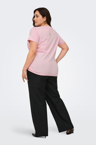 Camiseta regular fit de algodón orgánico - Violeta