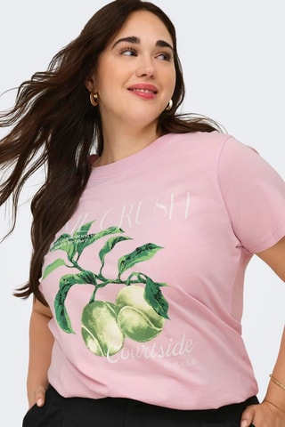 Camiseta regular fit de algodón orgánico - Violeta