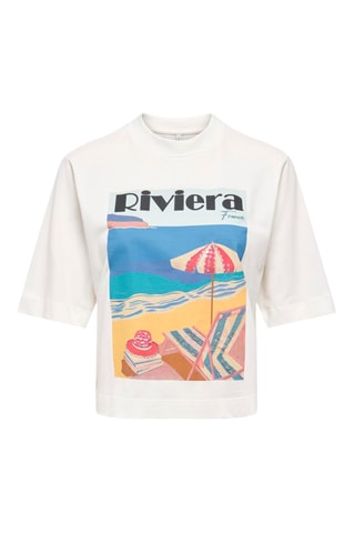 Camiseta regular fit de algodón orgánico - Blanco