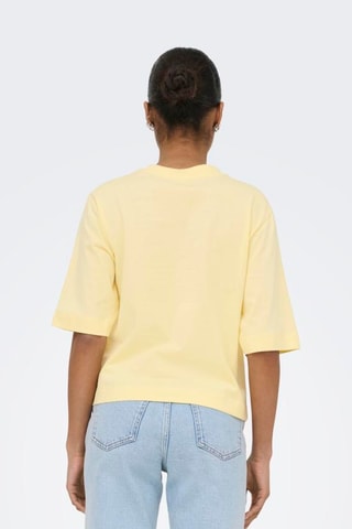 Camiseta regular fit de algodón orgánico - Amarillo