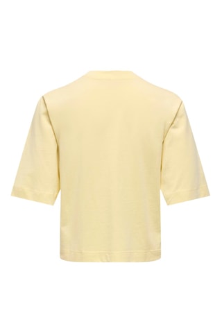 Camiseta regular fit de algodón orgánico - Amarillo