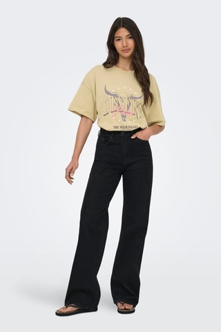 Camiseta regular fit de algodón orgánico - caqui