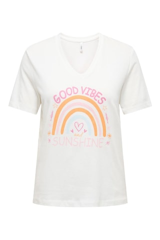 Camiseta regular fit de algodón orgánico - Blanco