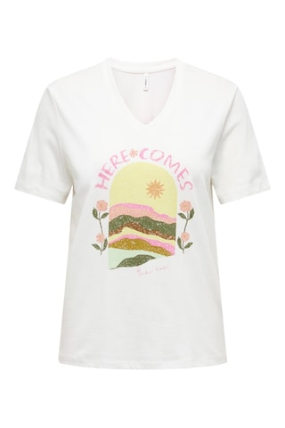 Camiseta regular fit de algodón orgánico - Blanco