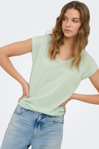 Camiseta loose - Verde agua