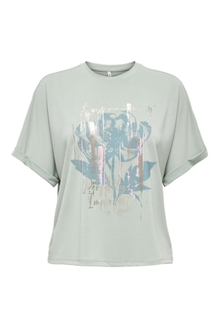 Camiseta regular fit - Verde agua