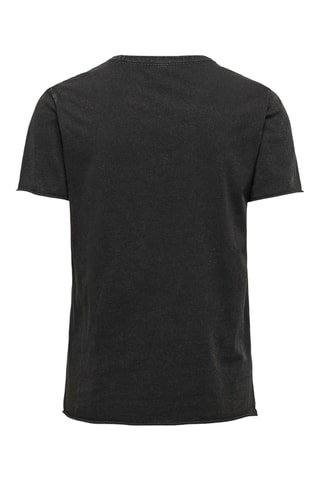 Camiseta regular fit de algodón orgánico - Negro