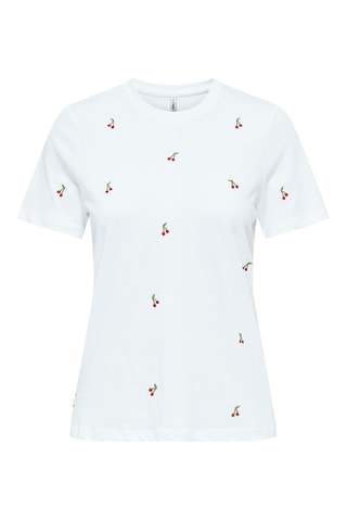 Camiseta regular fit de algodón orgánico - Blanco