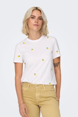 Camiseta regular fit de algodón orgánico - Blanco