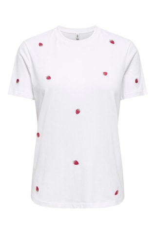 Camiseta regular fit de algodón orgánico - Blanco