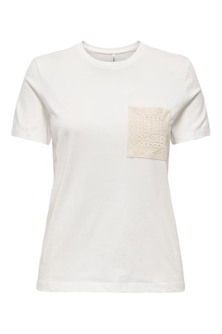 Camiseta regular fit de algodón orgánico - Blanco