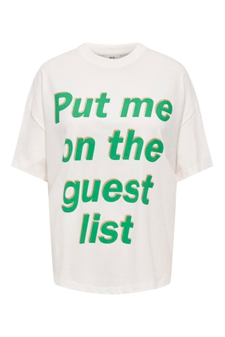 Camiseta loose - Blanco
