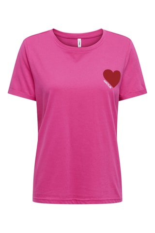 Camiseta regular fit - Fucsia