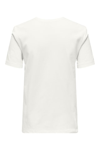 Camiseta regular fit de algodón orgánico - Blanco
