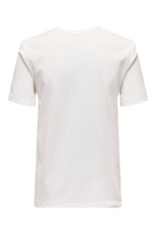 Camiseta regular fit de algodón orgánico - Blanco