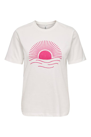 Camiseta regular fit de algodón orgánico - Blanco