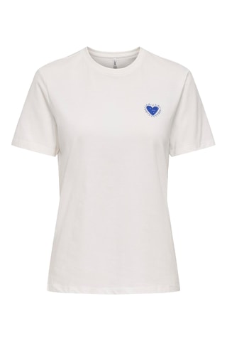Camiseta regular fit de algodón orgánico - Blanco