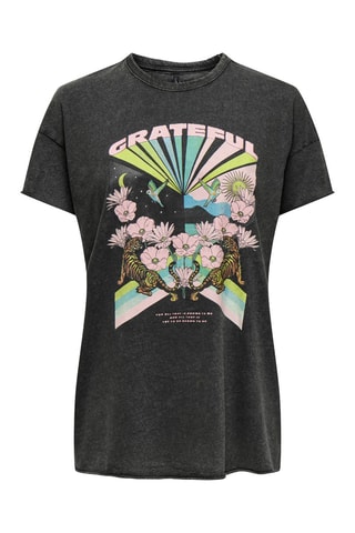 Camiseta regular fit de algodón orgánico - Negro