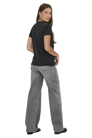Camiseta regular fit de algodón orgánico - Negro