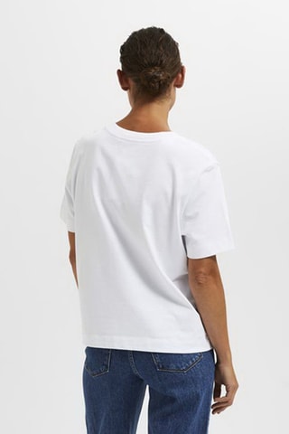 Camiseta de algodón orgánico - Blanco - Selected