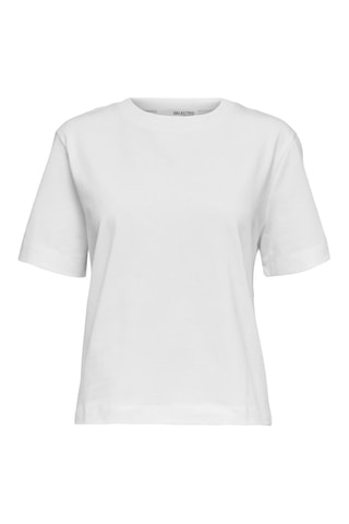 Camiseta de algodón orgánico - Blanco - Selected