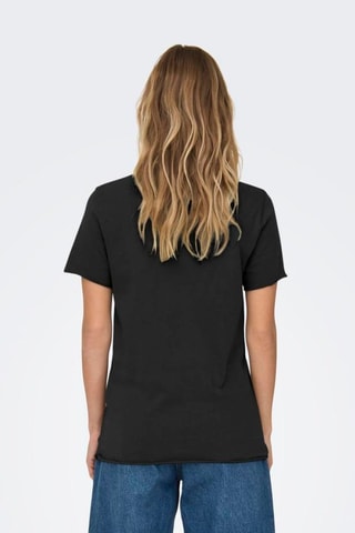 Camiseta regular fit de algodón orgánico - Negro