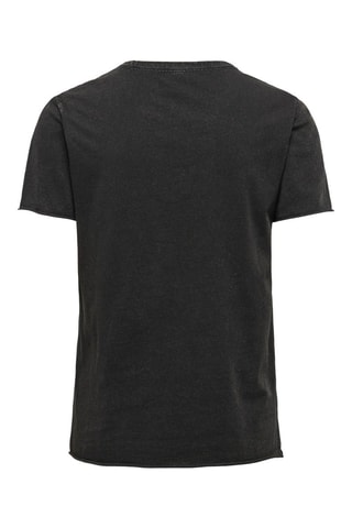 Camiseta regular fit de algodón orgánico - Negro