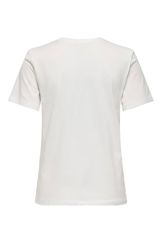 Camiseta regular fit de algodón orgánico - Blanco