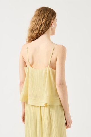 Blusa sin mangas - Amarillo pastel - Selected