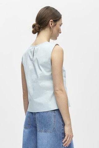 Blusa sin mangas - Azul claro - Selected