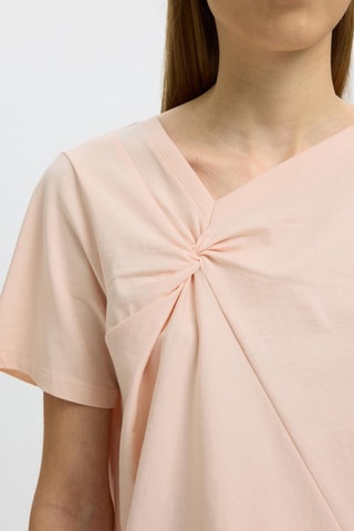 Blusa de algodón orgánico - Rosa pastel - Selected