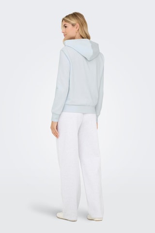 Sudadera de algodón orgánico con capucha - Celeste
