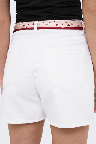 Short vaquero regular fit - Blanco