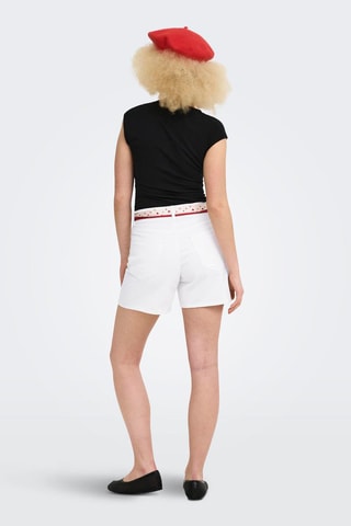 Short vaquero regular fit - Blanco