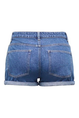 Short mom vaquero - Azul