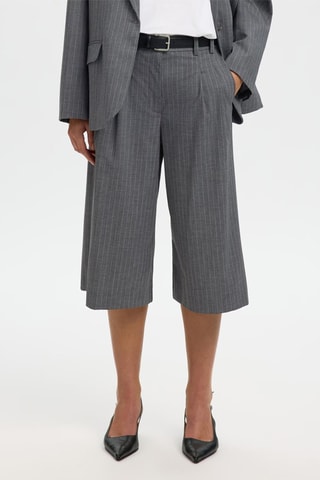 Pantalón pirata - Gris - Selected