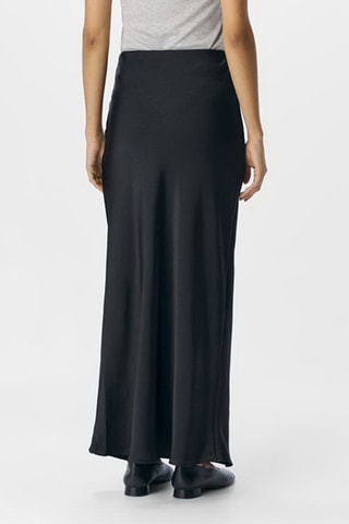 Falda larga - Negro - Selected