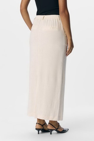 Falda larga recta - Beige - Selected