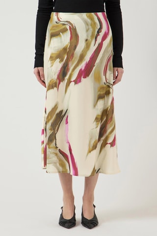 Falda midi - Crudo - Selected