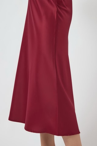 Falda midi - Burdeos - Selected
