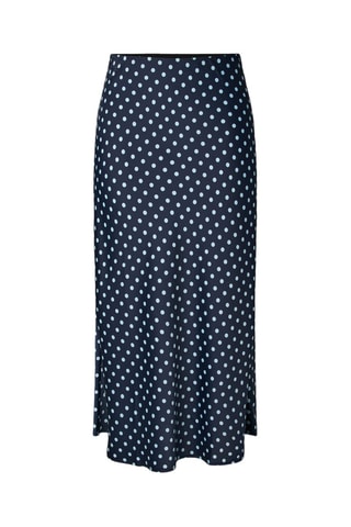 Falda midi - Azul marino - Selected