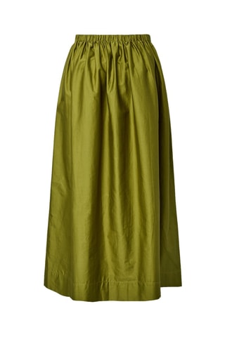 Falda larga de talle alto - Verde oliva - Selected