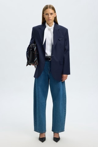 Blazer de lana - Azul marino - Selected