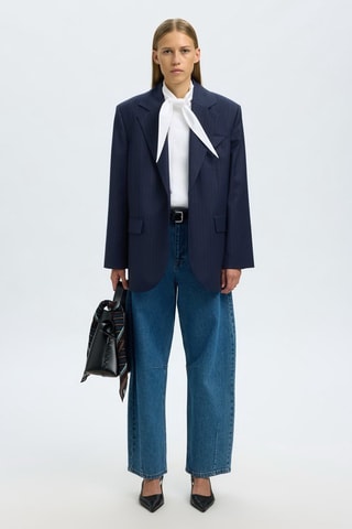 Blazer de lana - Azul marino - Selected