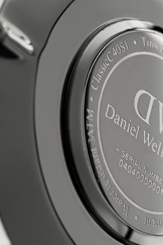 Leren Quartz Horloge Classic Reading - Zwart en Zilverkleurig