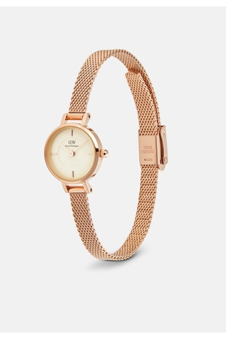 Stalen Quartz Horloge Roségoudkleurig en Geel