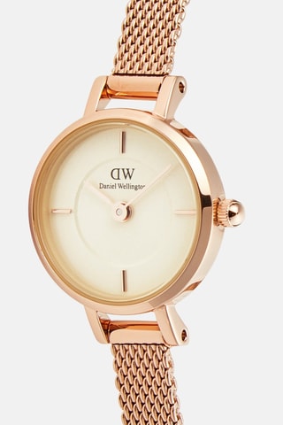 Stalen Quartz Horloge Roségoudkleurig en Geel
