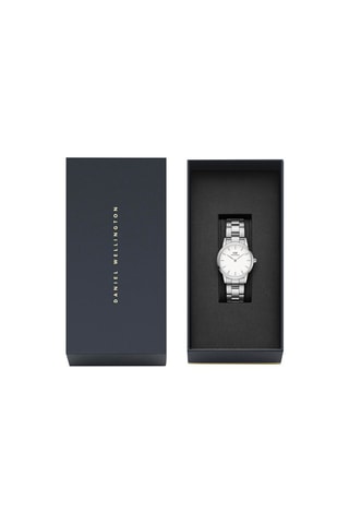 Stalen Horloge Iconic Link - 28 mm - Zilverkleurig en Wit
