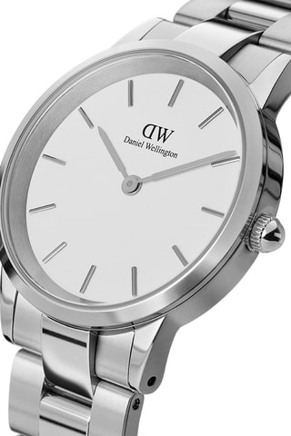 Stalen Quartz Horloge Iconic Link - 32 mm - Zilverkleurig en wit