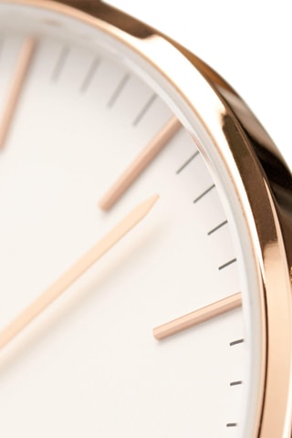 Leren en Doublé Roségoud Quartz Horloge Sheffield - 40 mm